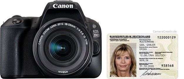 Canon EOS 200D size comparison Canon EOS 200D size comparison