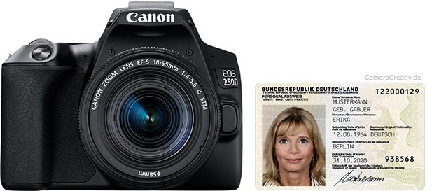 Canon EOS 250D / SL3 size comparison Canon EOS 250D / SL3 size comparison
