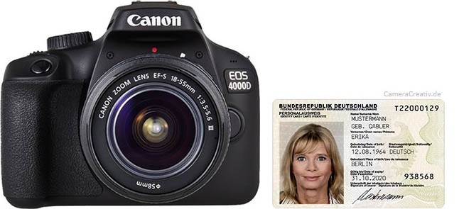 Canon EOS 4000D size comparison Canon EOS 4000D size comparison