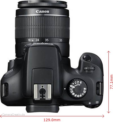 EOS 1300D und EOS 4000D, view from above