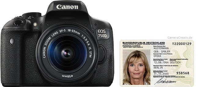 Canon EOS 750D size comparison Canon EOS 750D size comparison